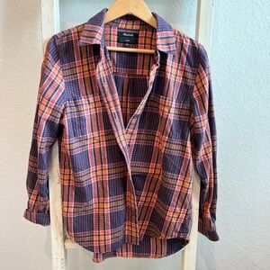 Madewell classic plaid shirt